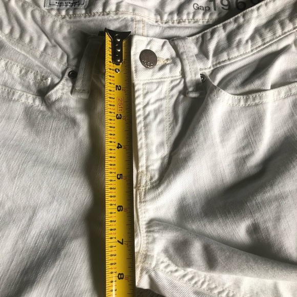 Gap Real Straight Cropped White Jeans - Picture 9 of 10